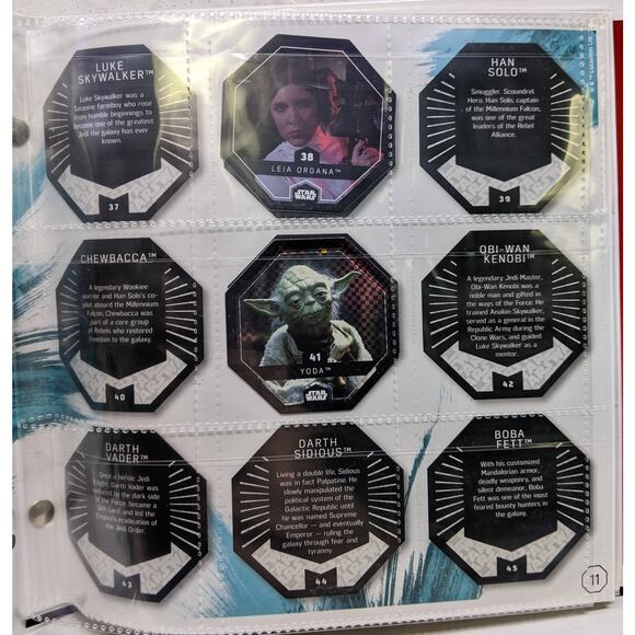 Winn Dixie Collector Star Wars Cosmic Shell Collector Album with 39 Shells Pogs - Picture 6 of 12
